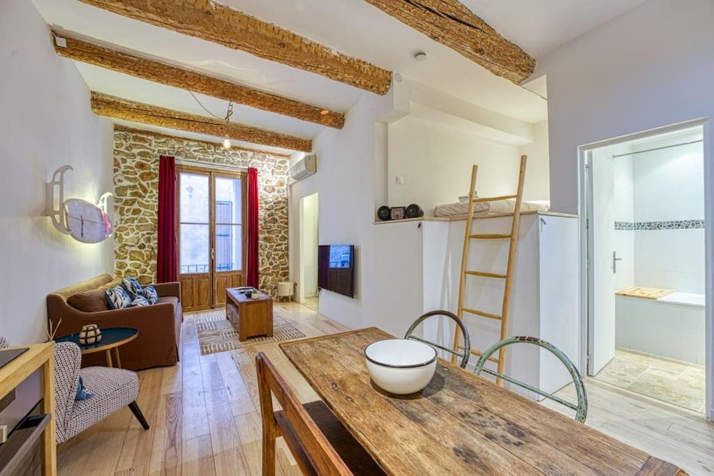 New - 1 Bed Apt Central Antibes Bagian luar foto